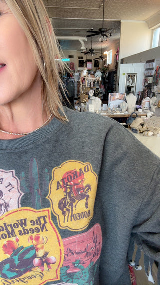 IRIS FRINGE SWEATSHIRT 33609