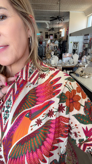 VARIA BEIGE/PLUM DRESS