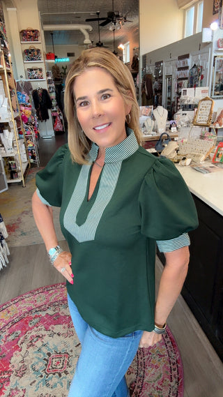 KIRANNA GREEN TOP 13435