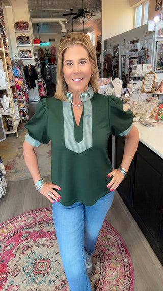 KIRANNA GREEN TOP 13435