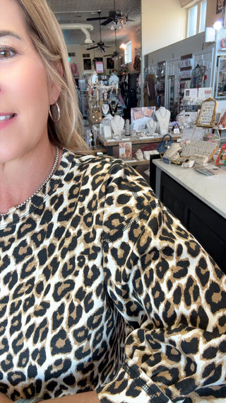 LORI LEOPARD TOP 50251