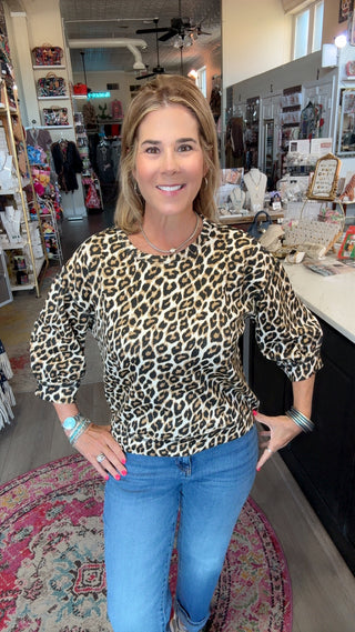 LORI LEOPARD TOP 50251