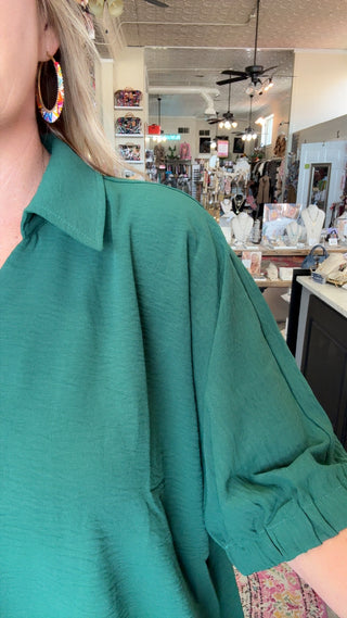 ADALINE GREEN TOP 16525