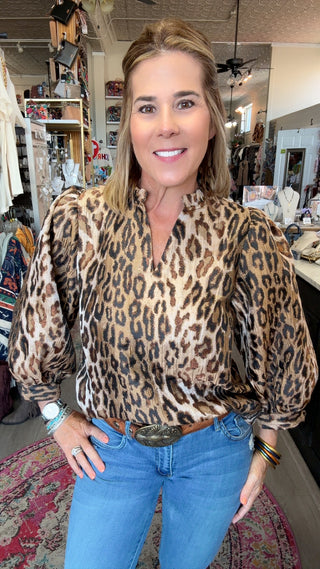 VIVI LEOPARD TOP 16256