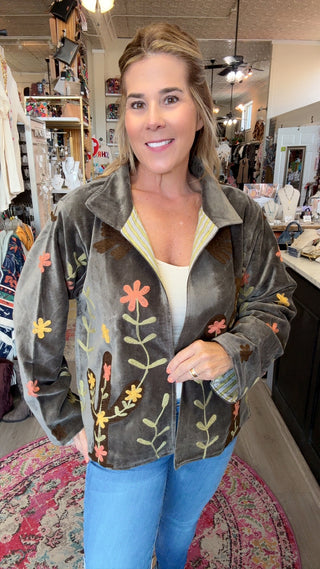 SHANIA VELVET JACKET Q34