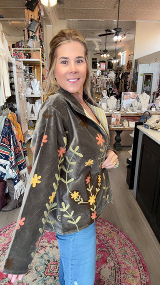 SHANIA VELVET JACKET Q34
