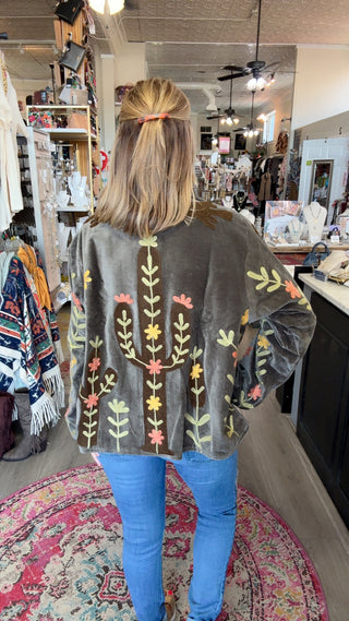 SHANIA VELVET JACKET Q34