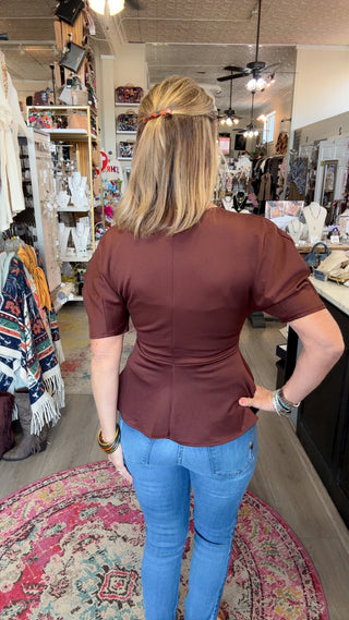 MIRA PEPLUM TOP 9195