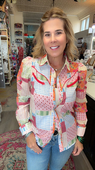 KARSYN PATCHWORK TOP 2708