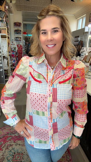 KARSYN PATCHWORK TOP 2708
