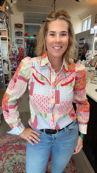 KARSYN PATCHWORK TOP 2708