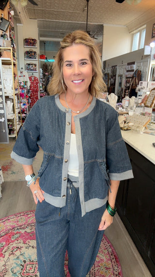 DANYELL DENIM TOP 2333