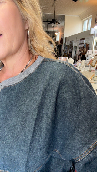 DANYELL DENIM TOP 2333