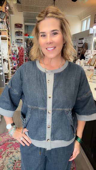 DANYELL DENIM TOP 2333