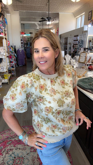 CASEY TOP in TAUPE 36923