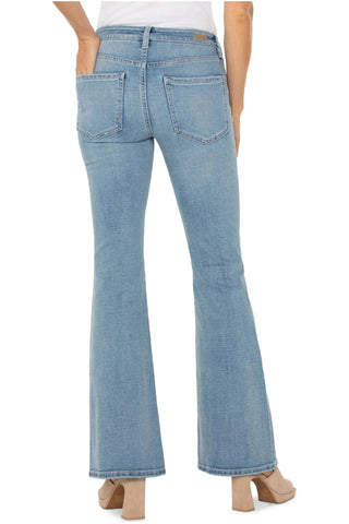 SALE ** LIVERPOOL JEANS HANNAH FLARES in LIGHT BLUE DENIM