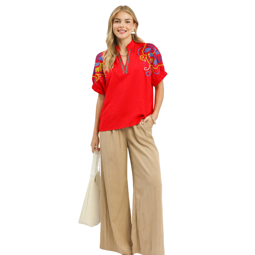 UMGEE MOLLY TOP in RED 6180