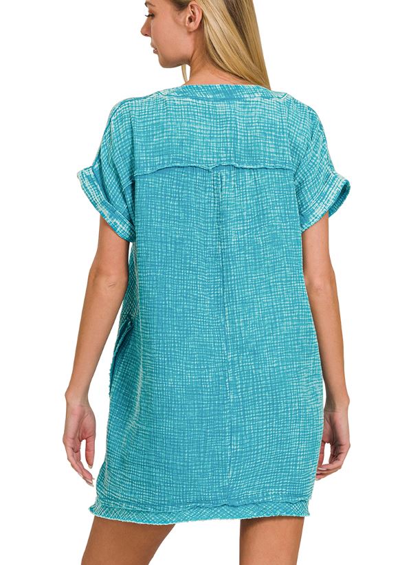 SHARI GAUZE DRESS