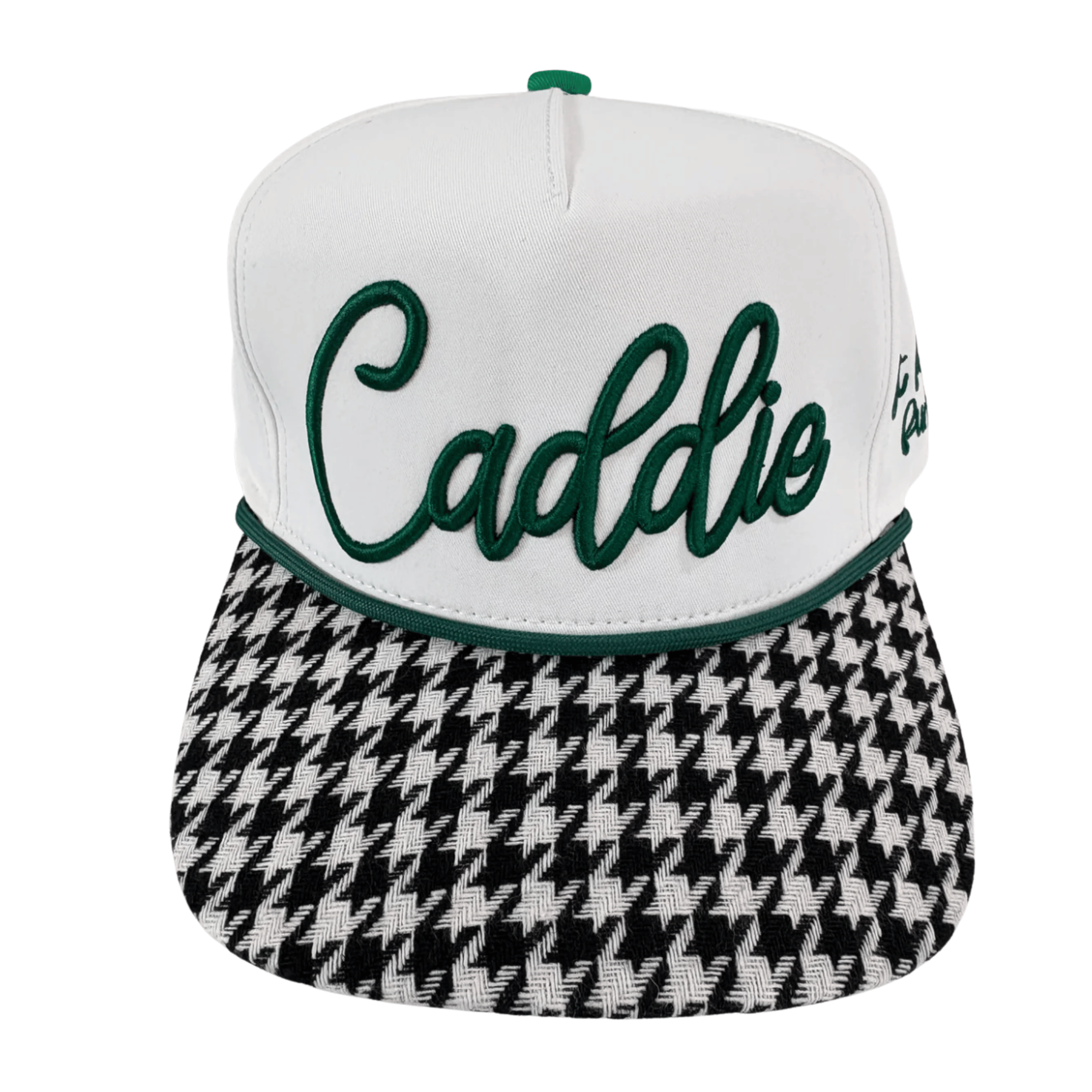 Cap with 'Caddie' text on a white background
