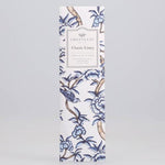 Greenleaf Classic Linen diffuser packaging with floral design on a gray background