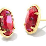 KENDRA SCOTT GRAYSON STONE STUD EARRINGS