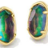 KENDRA SCOTT GRAYSON STONE STUD EARRINGS