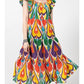X UNCLE FRANK COLORFUL SUMMER DRESS 75595