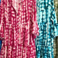 X MADE IN ITALY TYE DYE DRESS 10727D OLIVE