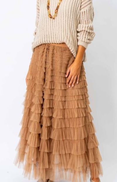 RUFFLE TULLE SKIRT ~ 4 COLORS