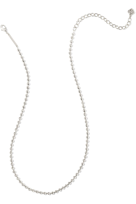 X KENDRA SCOTT OLIVER RHODIUM NECKLACE