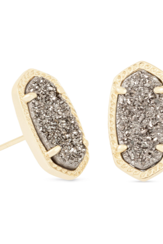 KENDRA SCOTT ELLIE SIGNATURE EARRINGS in DRUSY