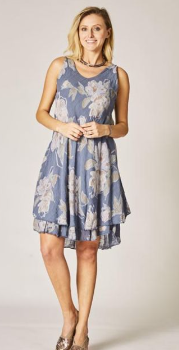 MADE IN ITALY FLORAL DRESS 3909
