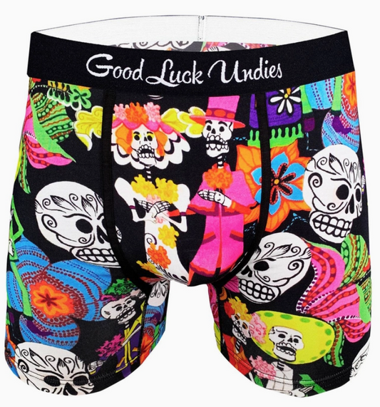 Men's Day Of The Dead Underwear: Large (36-38)