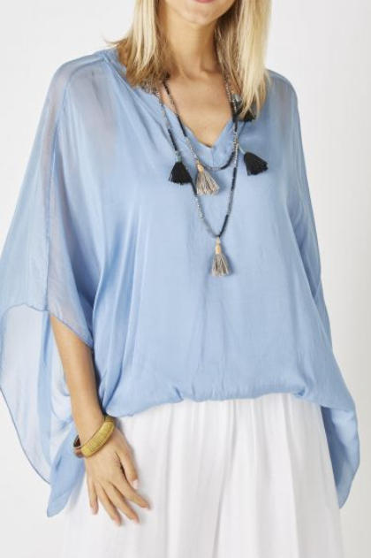 MADE IN ITALY SILK TOP 2686