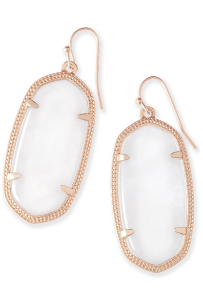 X KENDRA SCOTT ELLE EARRINGS ~ Rosegold