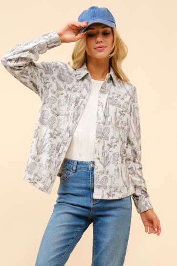 WESTERN BUTTON UP 36233