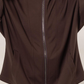 ZIP UP JACKET in CHOCOLATE BROWN 989