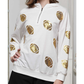 WHITE & GOLD FOOTBALL TOP