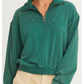 1/2 ZIP TOP 441 in DARK GREEN