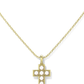 KENDRA SCOTT PEARL CROSS NECKLACE