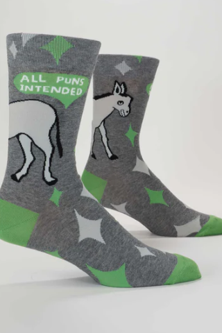 B01 SOCK Z MEN'S 1019 ALL PUNS INTENDED