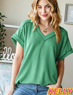 TOP in KELLY GREEN 7484