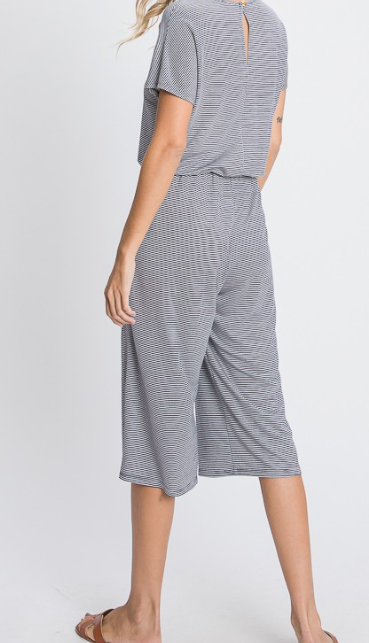 ROMPER in IVORY/NAVY 1094