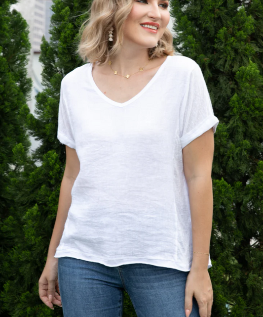 BREEZY TEE in WHITE
