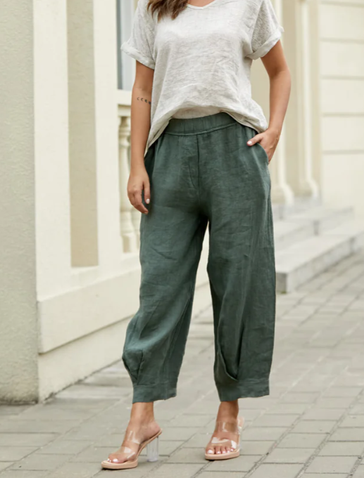 LANTERN PANT in MILITARY GREEN
