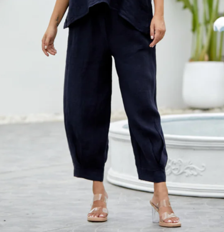 LANTERN PANT in BLACK
