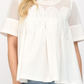WHITE LACE TOP
