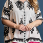 ABSTRACT PRINT TOP in CREAM