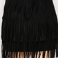 SHORT FRINGE SKIRT