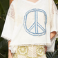PEACE TOP in OFF WHITE 528
